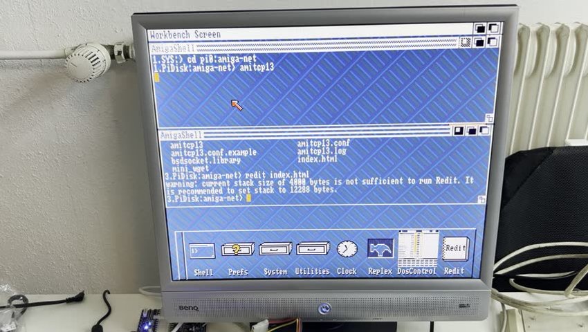 Sneak Preview: The world first working SANAII TCP/IP Stack for Amiga OS 1.3